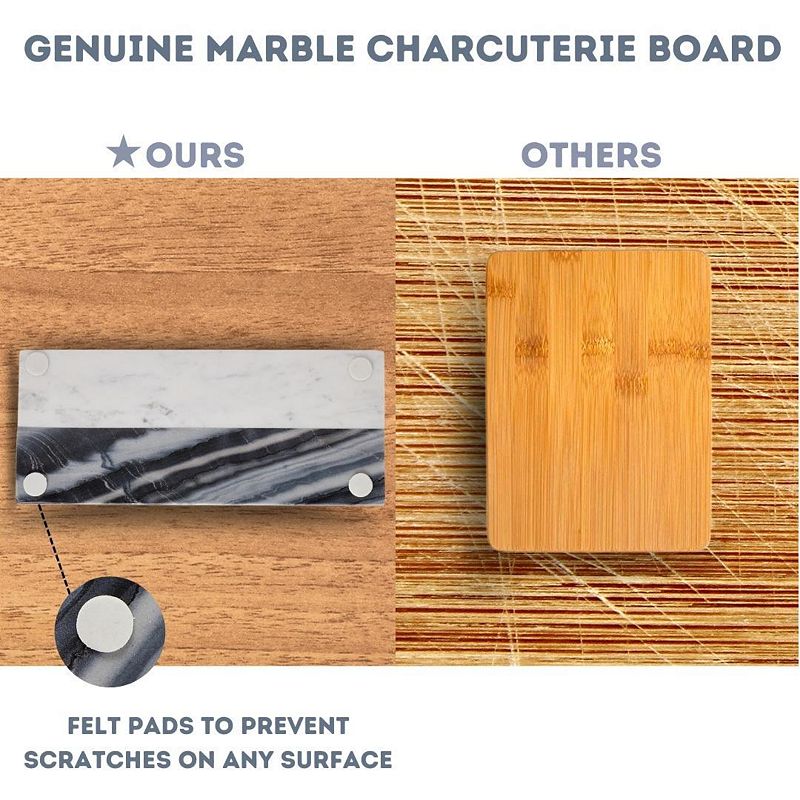 Marble Grey Thankful Charcuterie Board