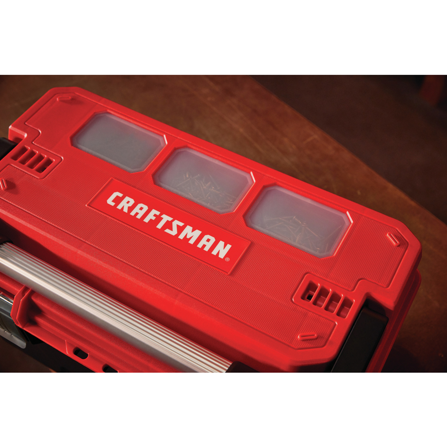 Craftsman Pro 20 in. Cantilever Tool Box 1257 cu in Black/Red