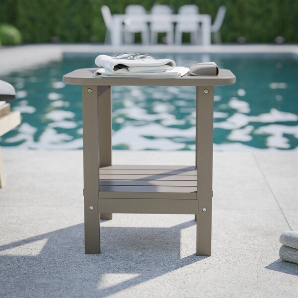 Commercial Grade AllWeather Adirondack Style Patio Side Table