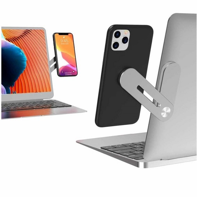 Link Magnetic Smartphone Side Mount For Laptops And Desktop Monitors Enjoy Dual Screen At The Same Time