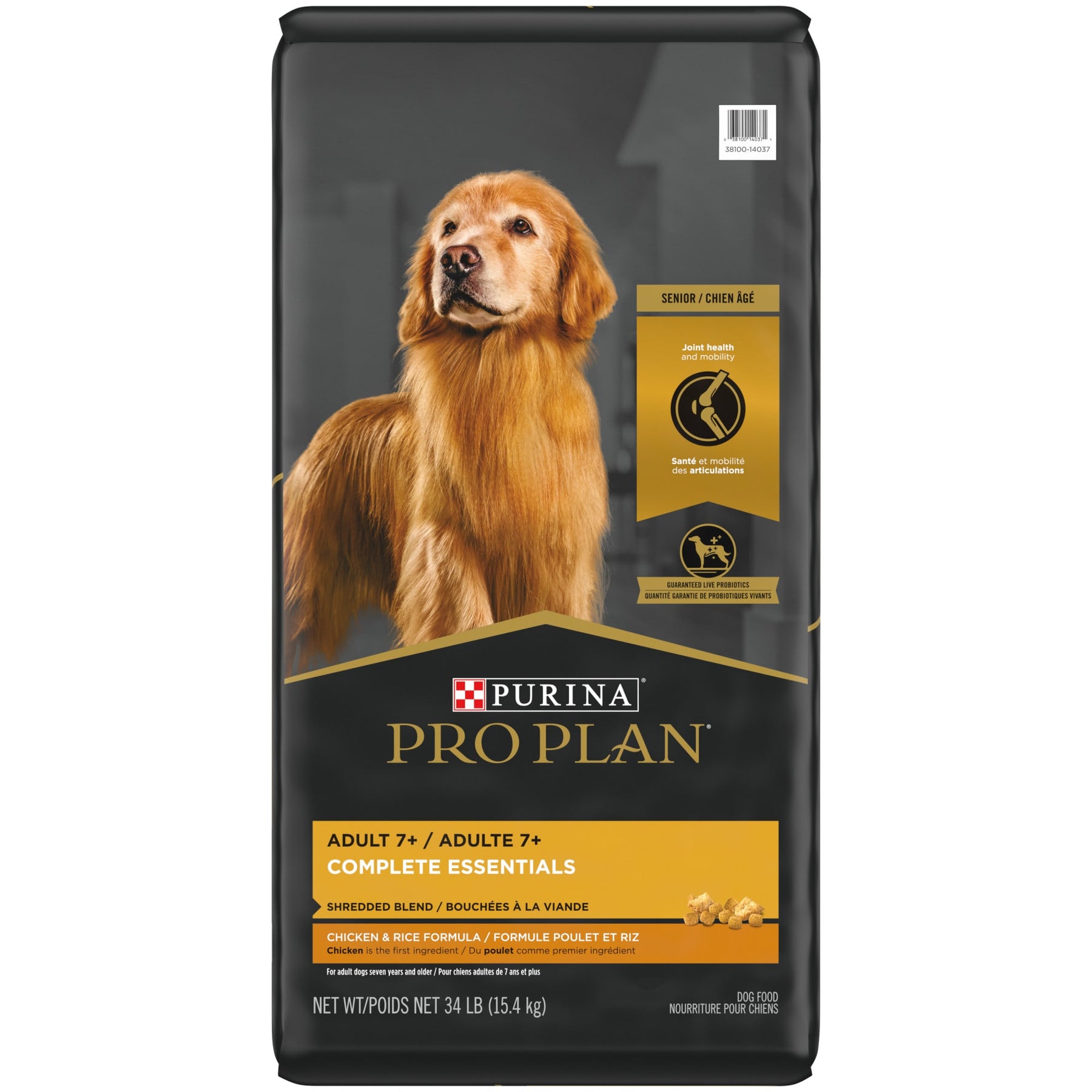 Purina Pro Plan - All Breeds， Adult Dog Aging 7+ Shredded Blend Chicke