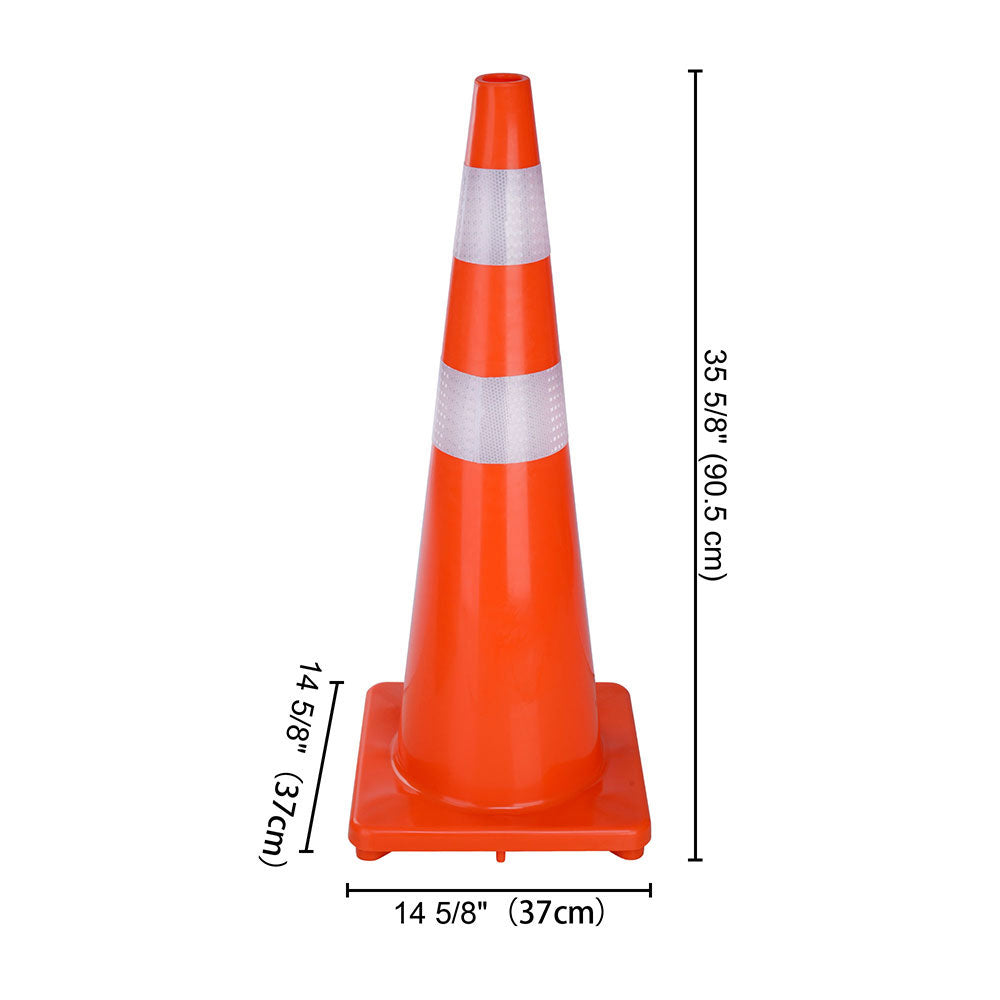 Yescom 6pcs 36-In Road Traffic Safety Cones Reflective Collar