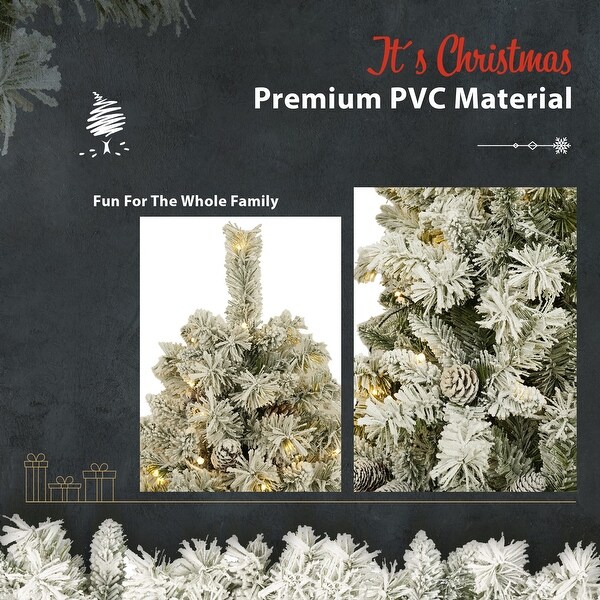 Prelit Xmas Tree Artificial Christmas 4Piece Set in Green