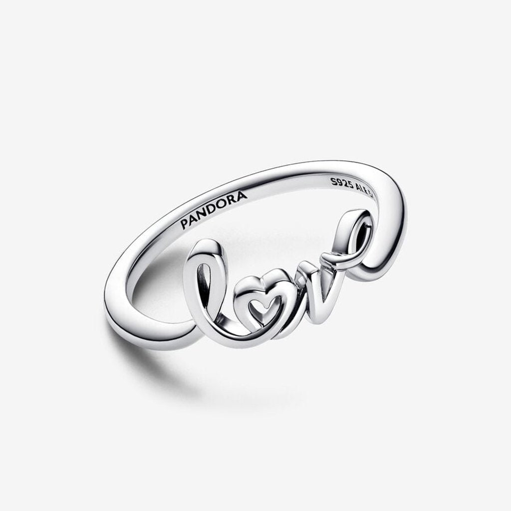 PANDORA  Handwritten Love Ring - Sterling Silver