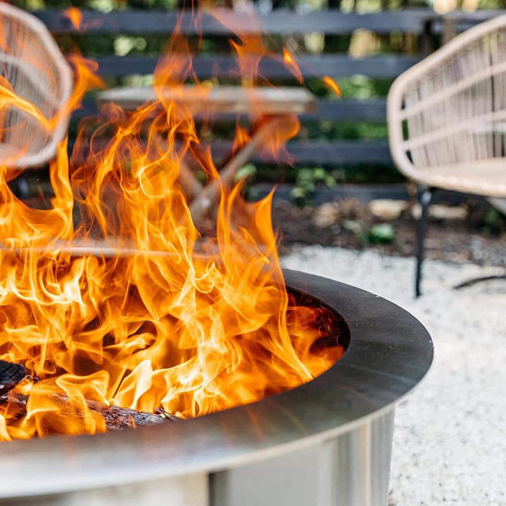 Breeo X Series 19 Smokeless Fire Pit in Stainless Steel BR-X19S