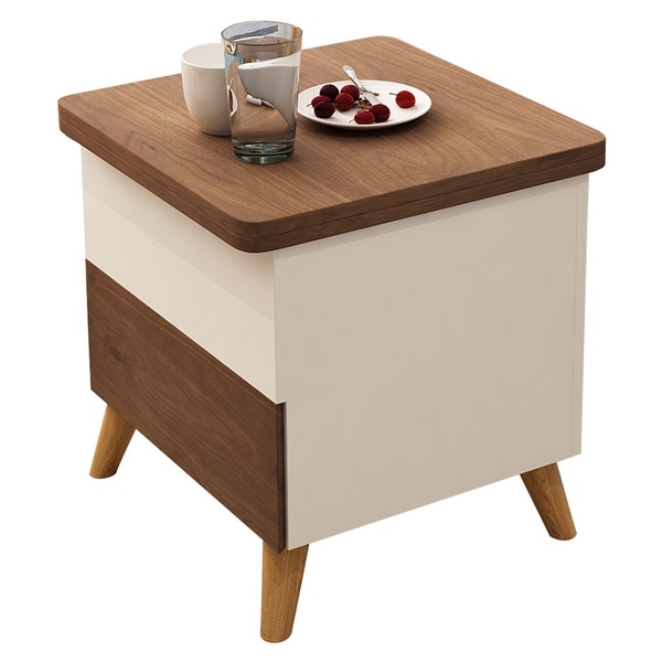 JASIWAY Modern Lift Top Coffee Table with Storage Drawers