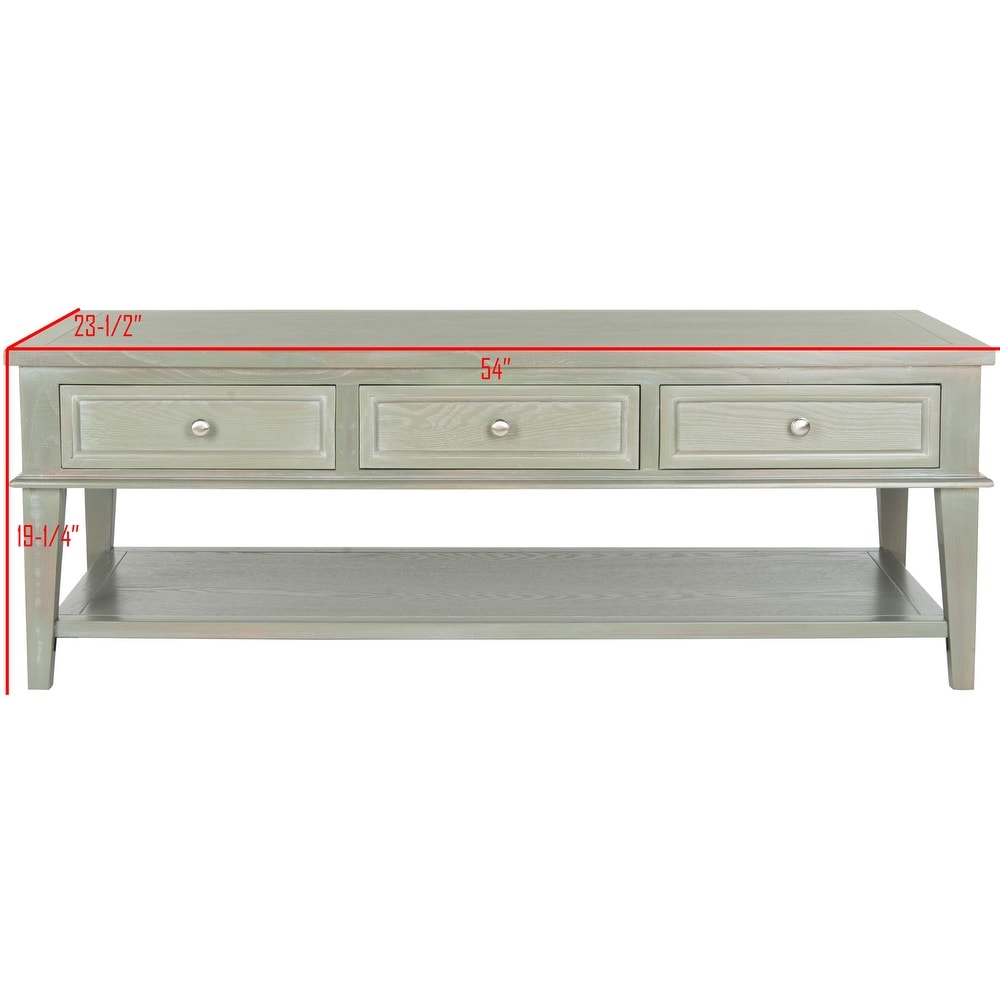 SAFAVIEH Manelin Ash Grey Coffee Table   54\