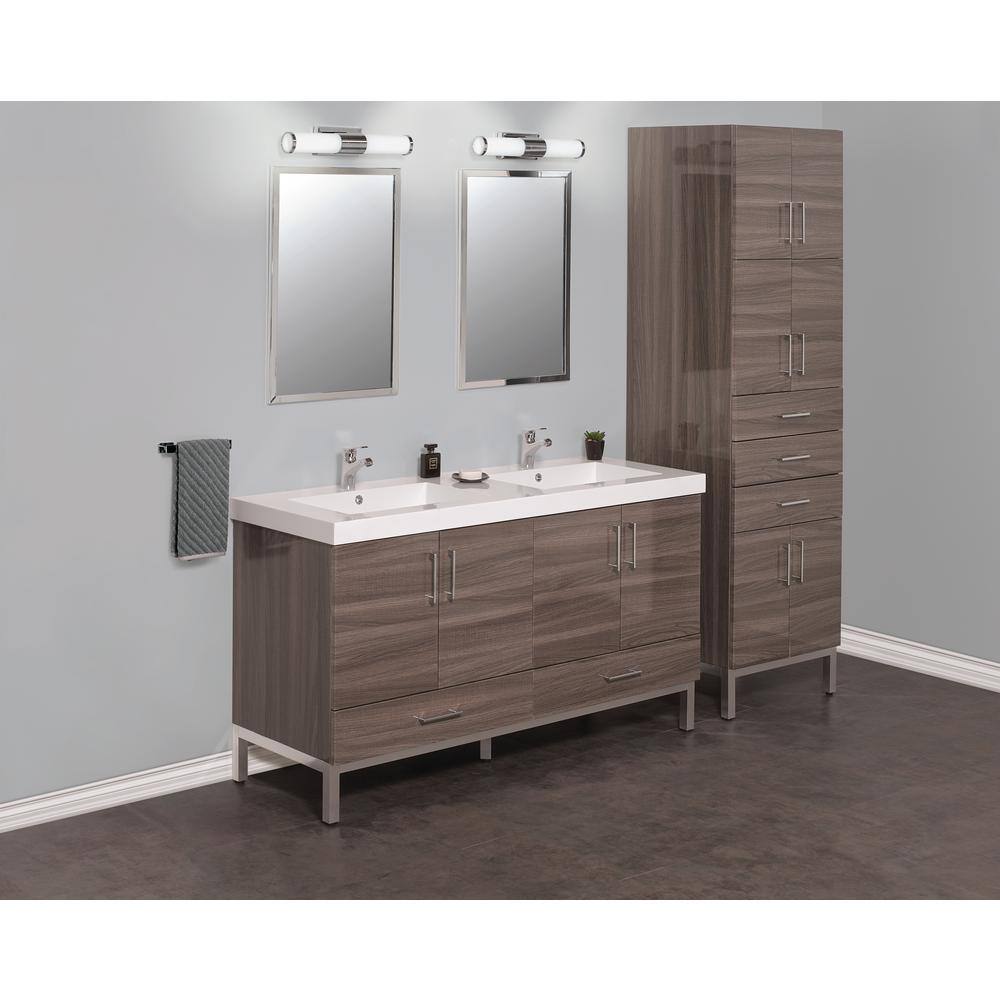 Afina Radiance 20 in. W x 26 in. H Frameless Rectangular Beveled Edge Bathroom Vanity Mirror in Clear RM-620