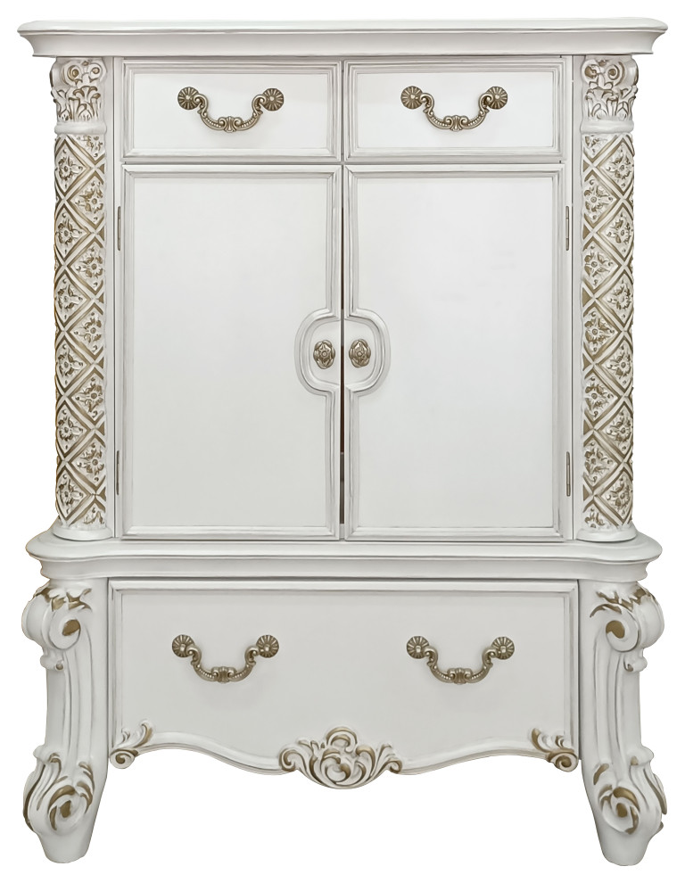 ACME Vendome Chest in Antique Pearl Finish   Victorian   Accent Chests And Cabinets   by Acme Furniture  Houzz