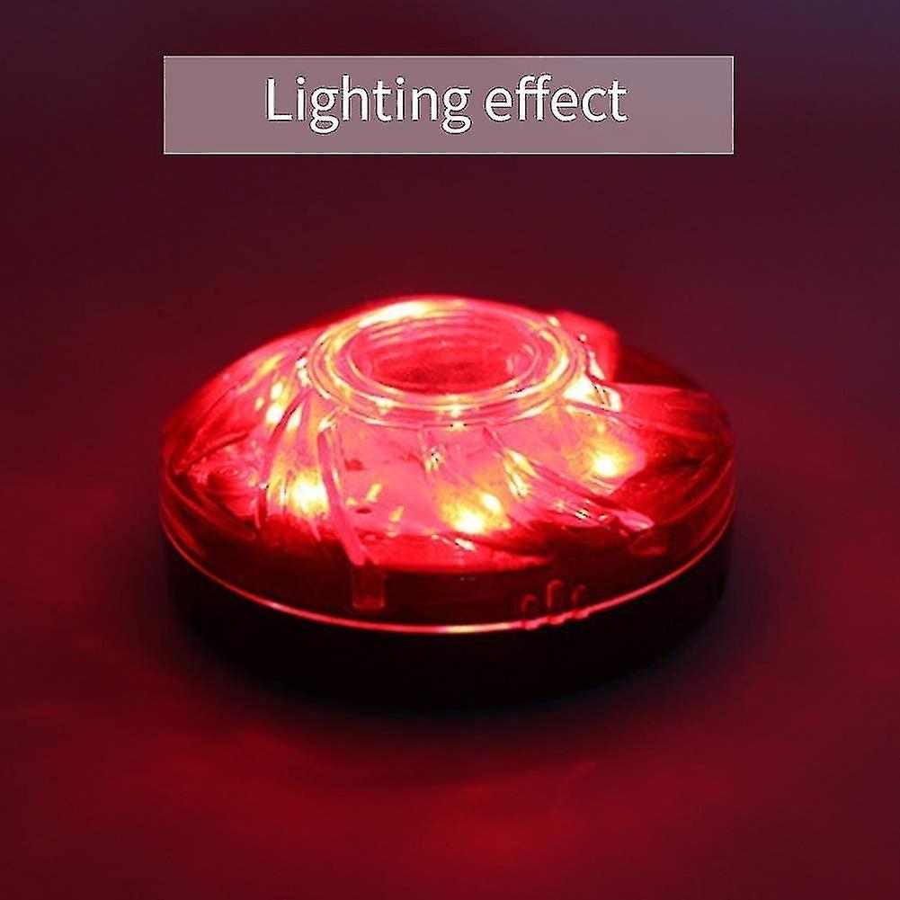 Car Led Emergency Strobe Light Road Lighting With Magnetic Base And Hook， Red