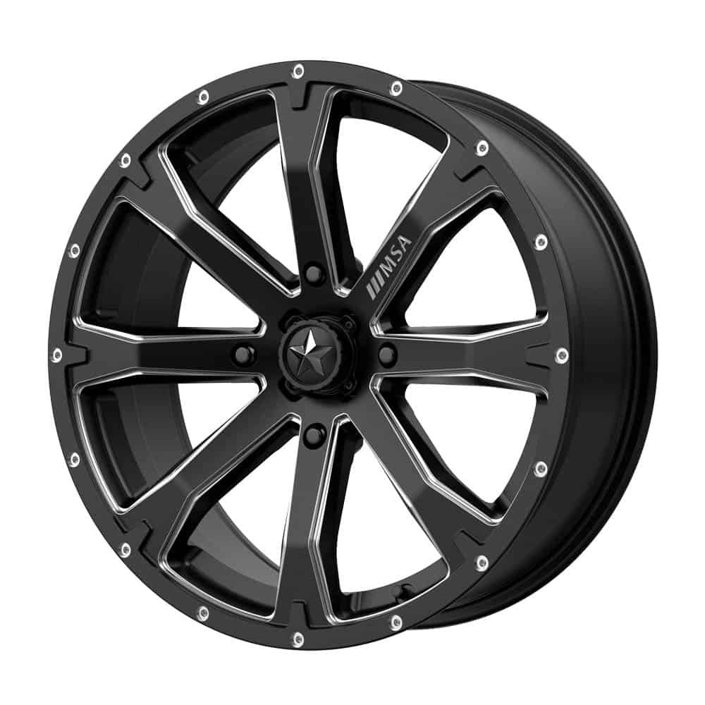 MSA Offroad Wheels M42 BOUNTY MA42 15X7 4X110 S-BLK MILL 10MM