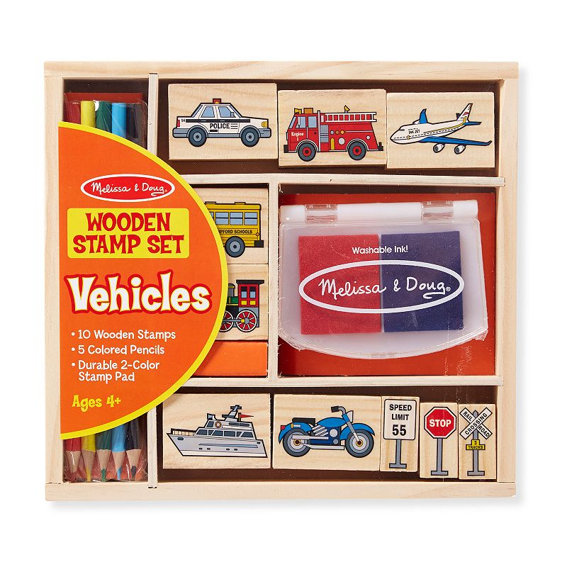 Melissa and Doug Vehicles Stamp Set