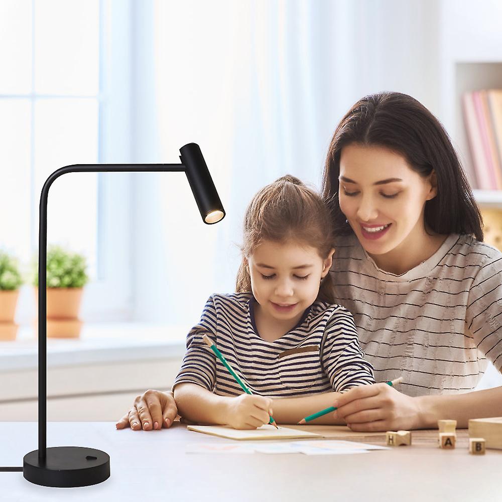 Nordic Led Office Table Light Metal Table Lamp With Switch Desk Book Reading Modern For Bedroom Study Stand Room Book Light