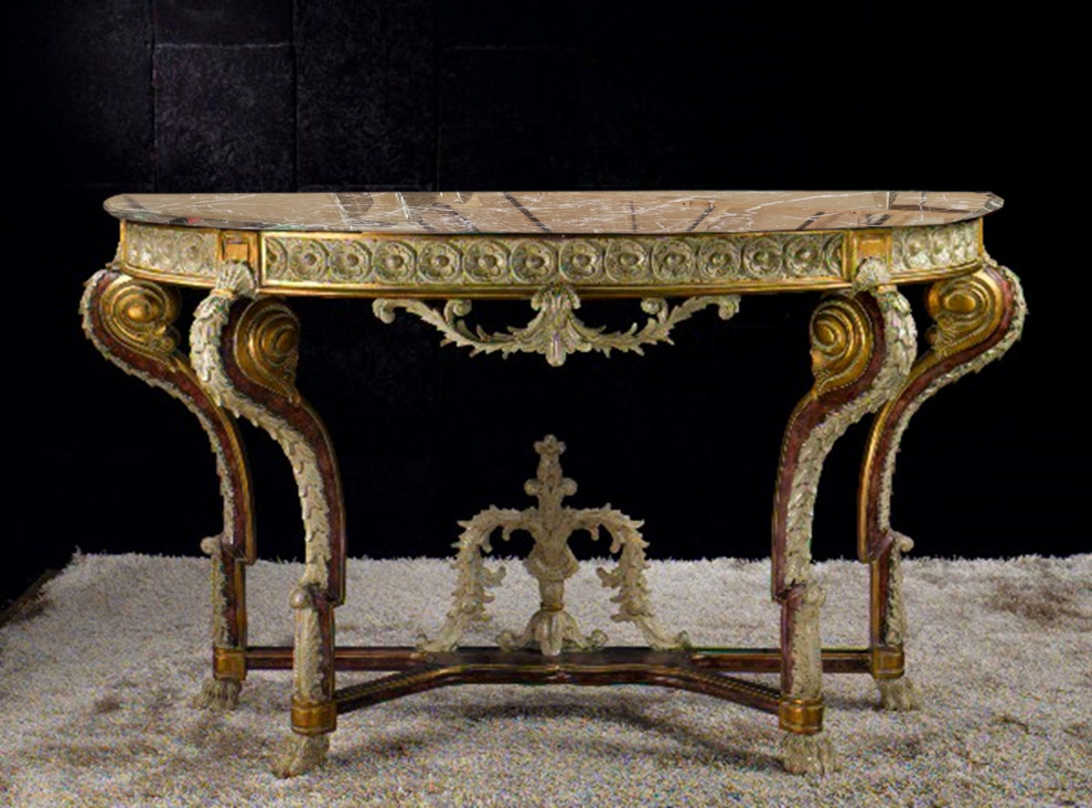 Rosia 62 quotConsole Table   Victorian   Console Tables   by Infinity Furniture  Houzz