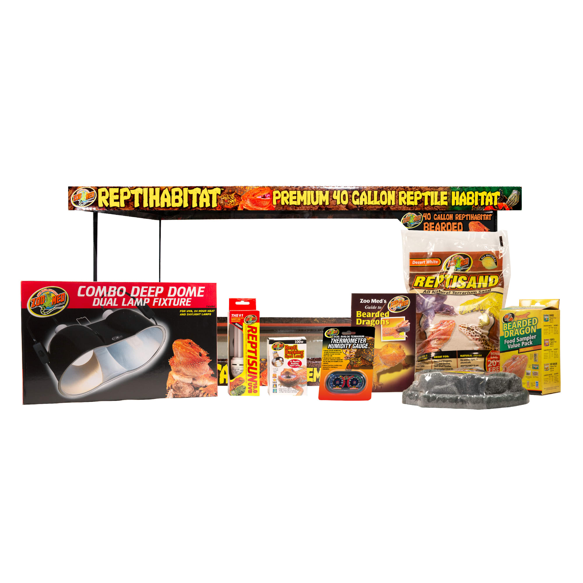 Zoo Med ReptiHabitat Bearded Dragon Terrarium Kit