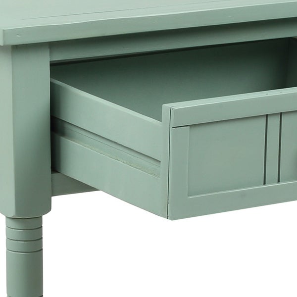 Console Table Traditional Design with Two Drawers and Bottom Shelf