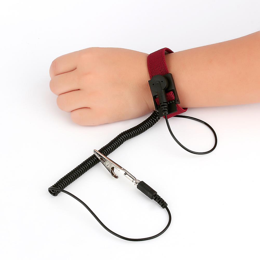 1pc Anti Static Adjustable Wrist Strap Band Ground Bracelet High Quality