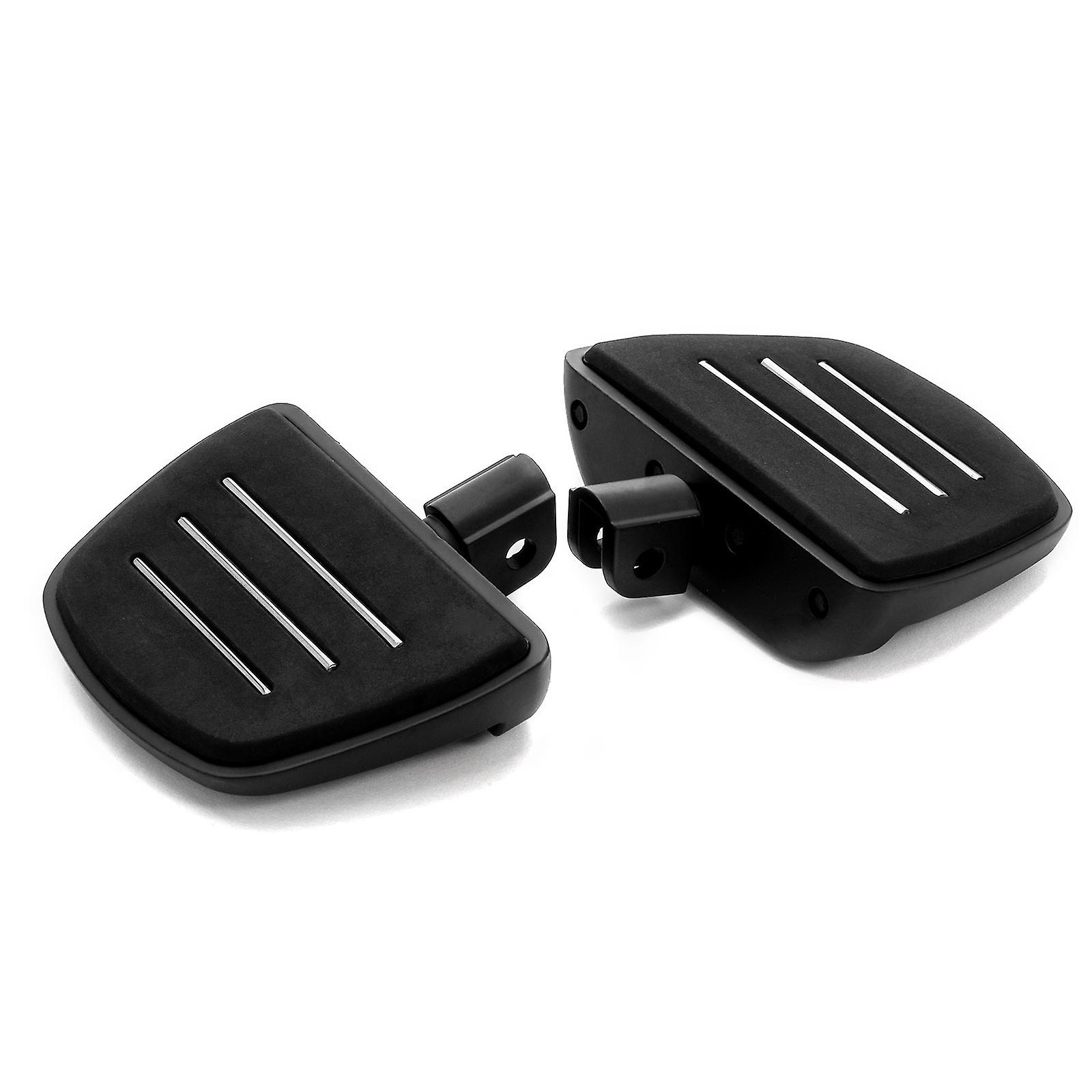 Black Mini Board Floorboards Footpegs Compatible with Honda Interceptor (VFR800) 2000-2009 (Front Only)