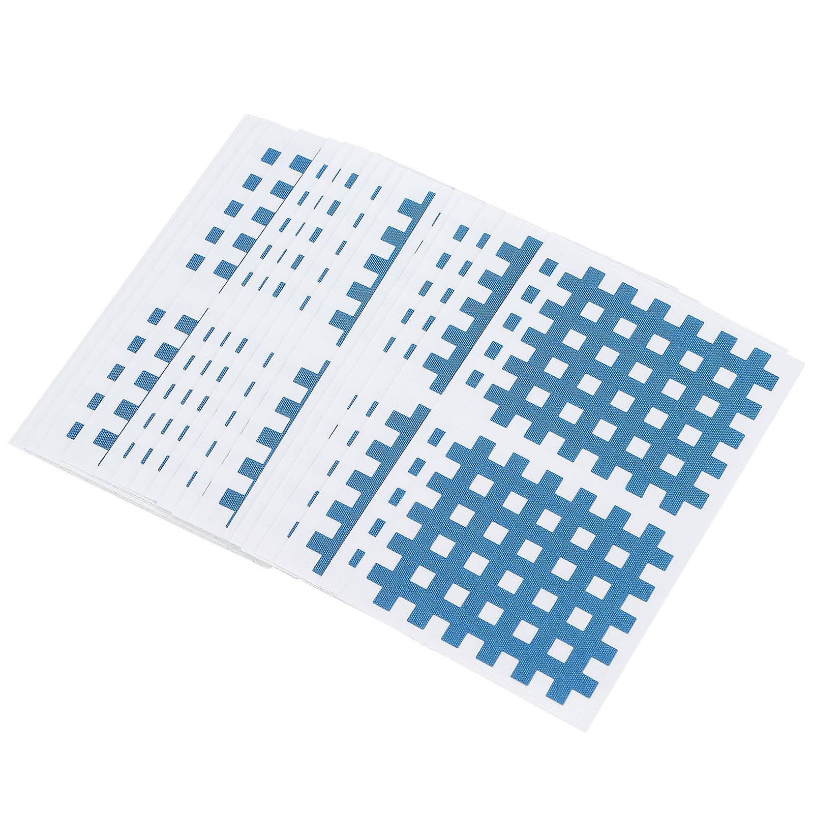 20pcs Cross Tape Pain Relief Stickers Sports Tape Sticker For Head Wrist Ankle Waist Protectionblue