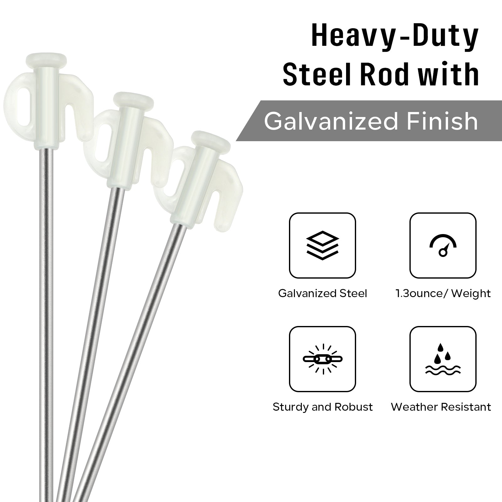 SAN LIKE 20pcs Tent Stakes Heavy Duty Tent Stakes Pegs Windproof Metal Stakes with Luminous Head for Pitching Camping Tents Outdoor All Kinds of Ground