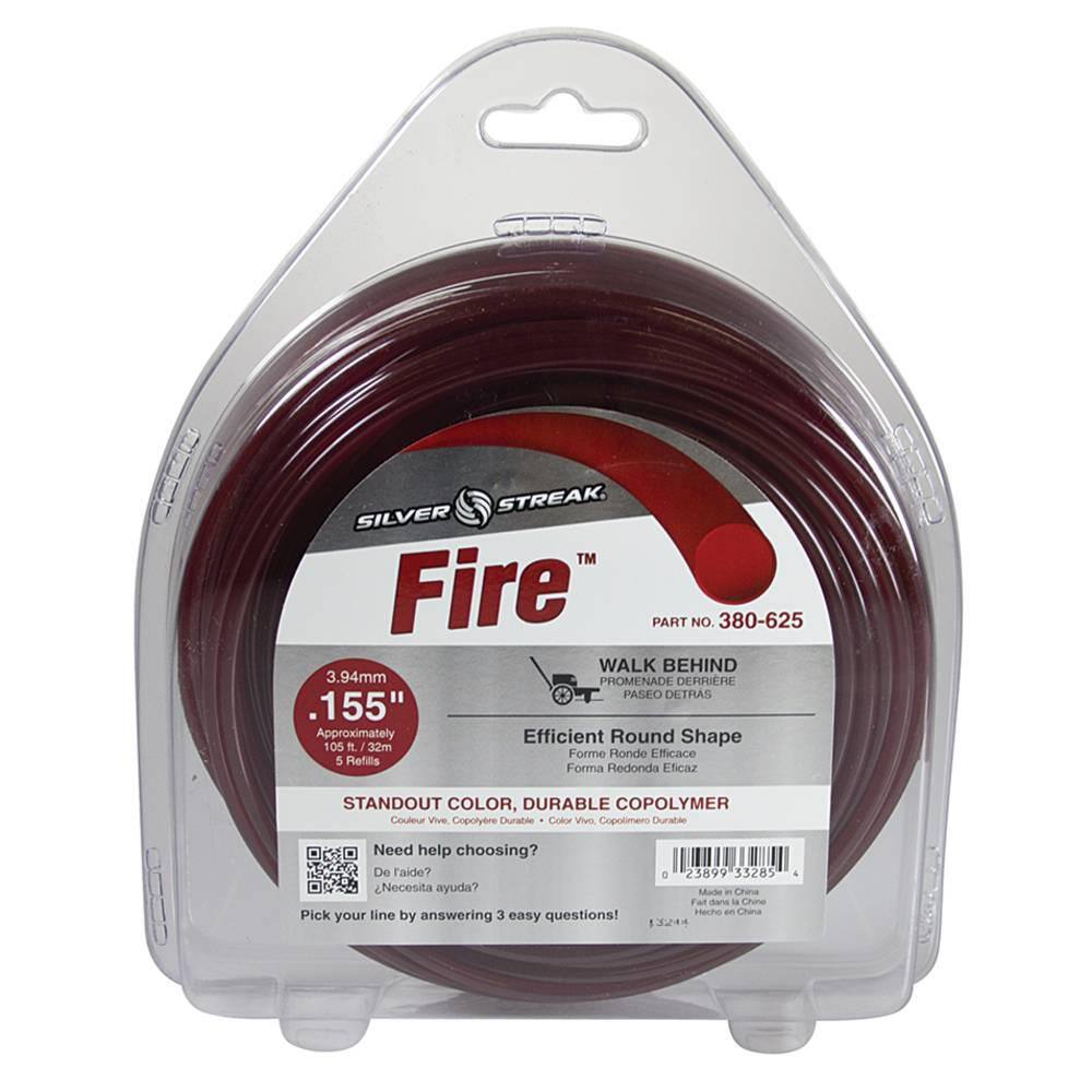 STENS New 380-625 Fire Trimmer Line for Approximate Length 105 ft. Diameter 0.155 in. Shape Round Size 1 lbs. 380-625