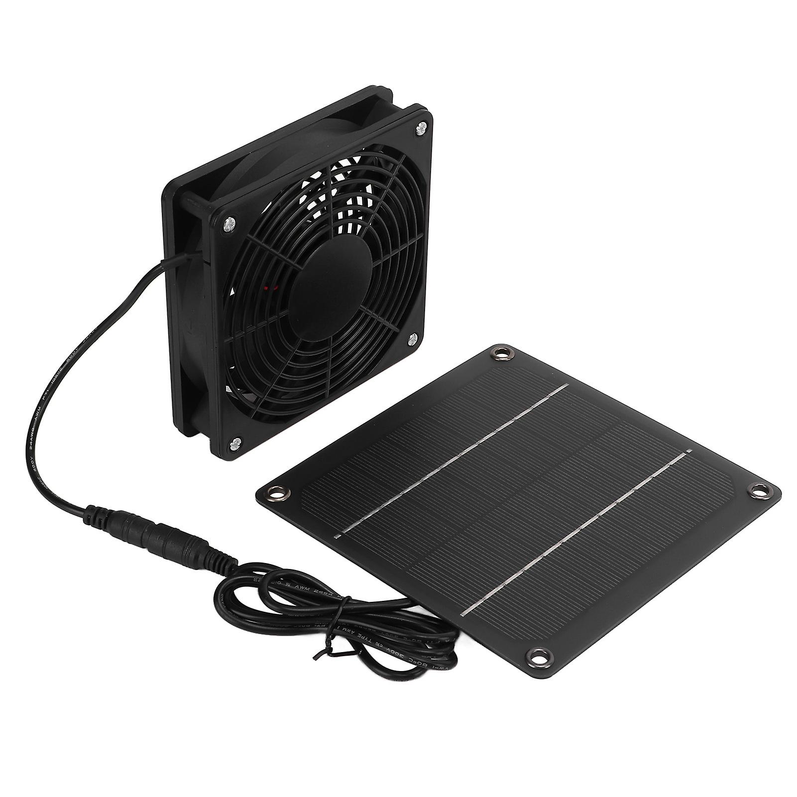 Solar Fan Effective Cooling Safety Protection Easily Install 3w 43.4cfm Solar Panel Fan Kit For Pet Houses Chicken Coop