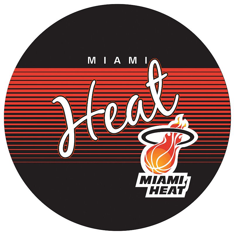 Miami Heat Hardwood Classics Chrome Pub Table