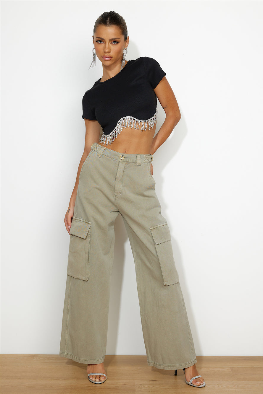 Own The Show Pants Khaki