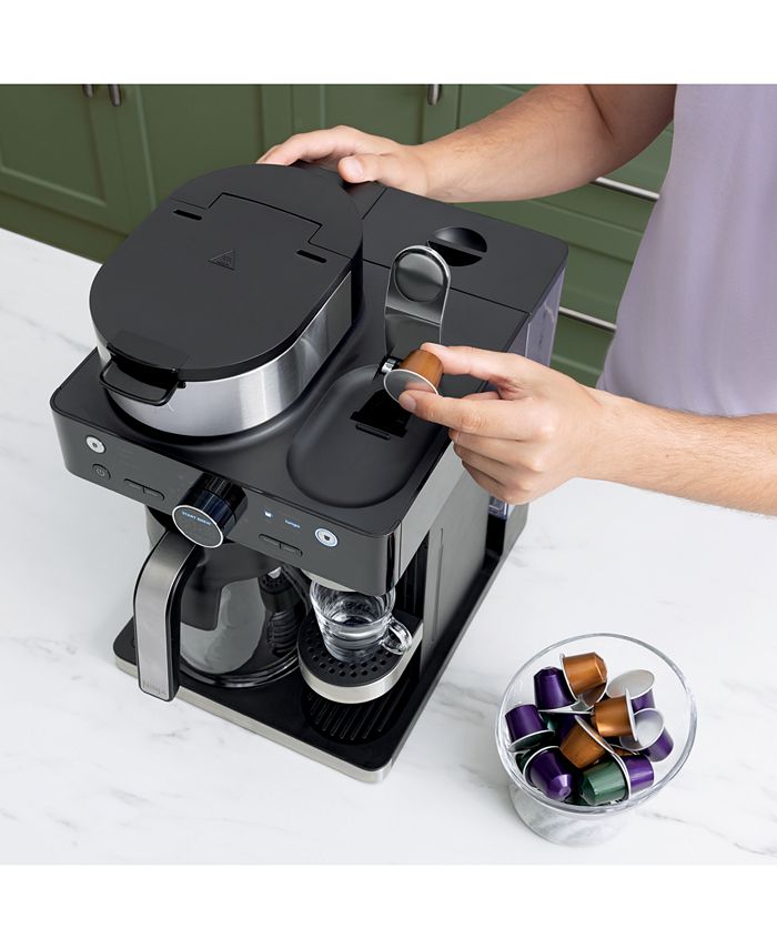 Ninja CFN601 Espresso Coffee Barista System， Single-Serve Coffee Nespresso Capsule Compatible