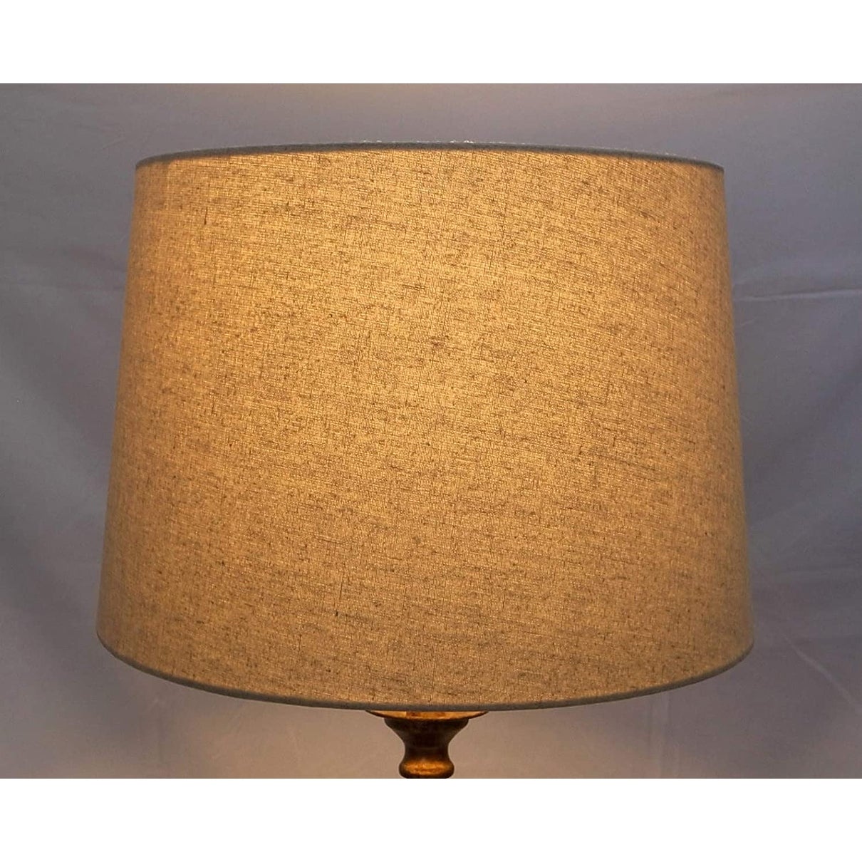 White Drum Lampshade - 14x16x10 Mestar Hardback Drum Lampshade (Spider) White 12x14x10