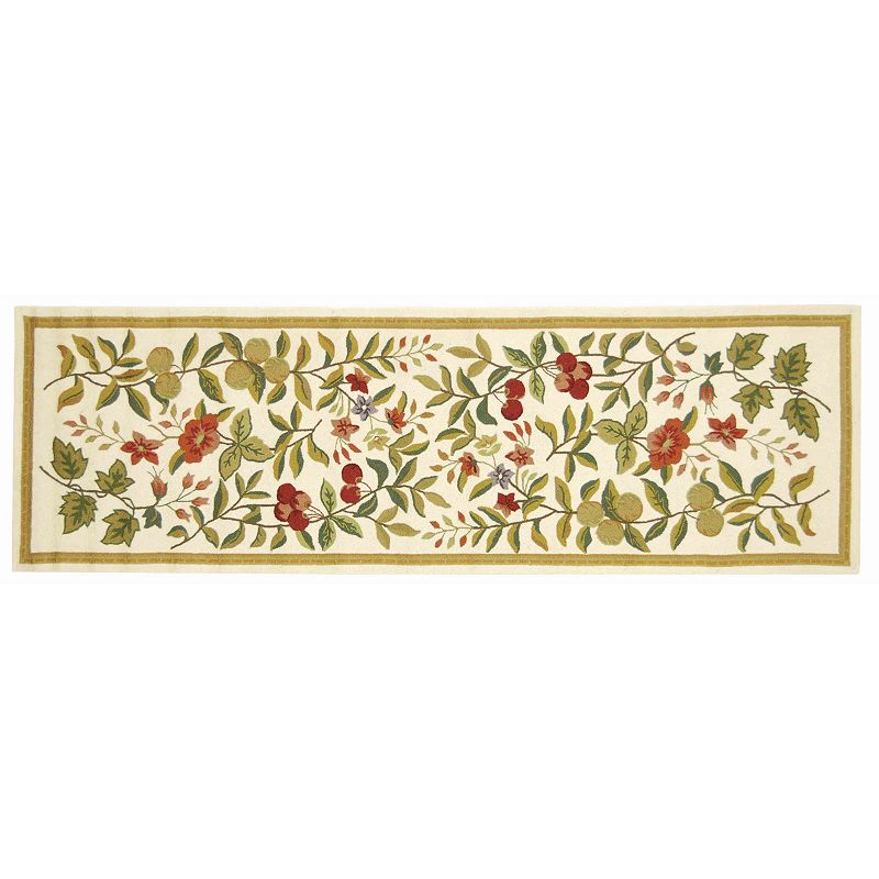 Safavieh Chelsea Blossom Framed Floral Wool Rug Runner - 2'6'' x 12'