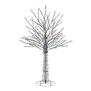 8 ft. Giant-Sized Bare Branch Multi LED Tree Holiday Yard Decoration