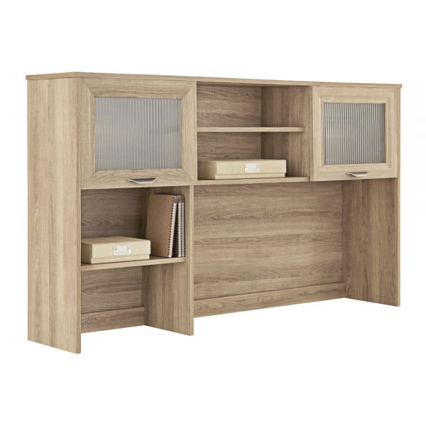 Magellan 58” Hutch for Corner/L-Desk， Blonde Ash