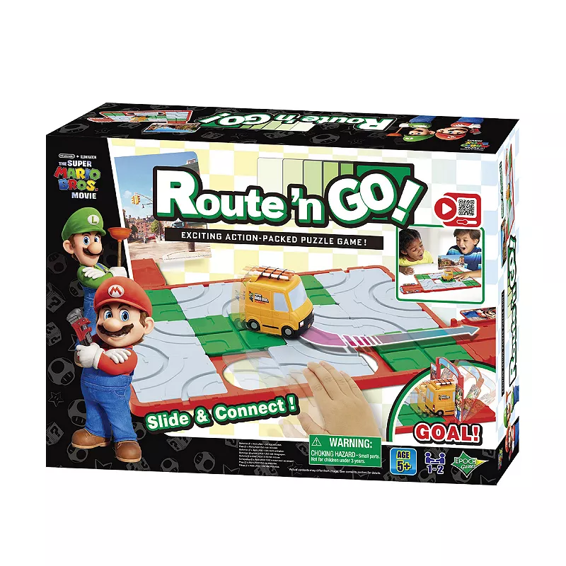 Epoch Games Super Mario Route 'N Go Tabletop Skill and Action Game