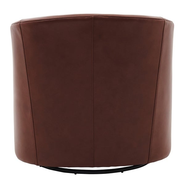 Walsh Top Grain Leather Swivel Chair