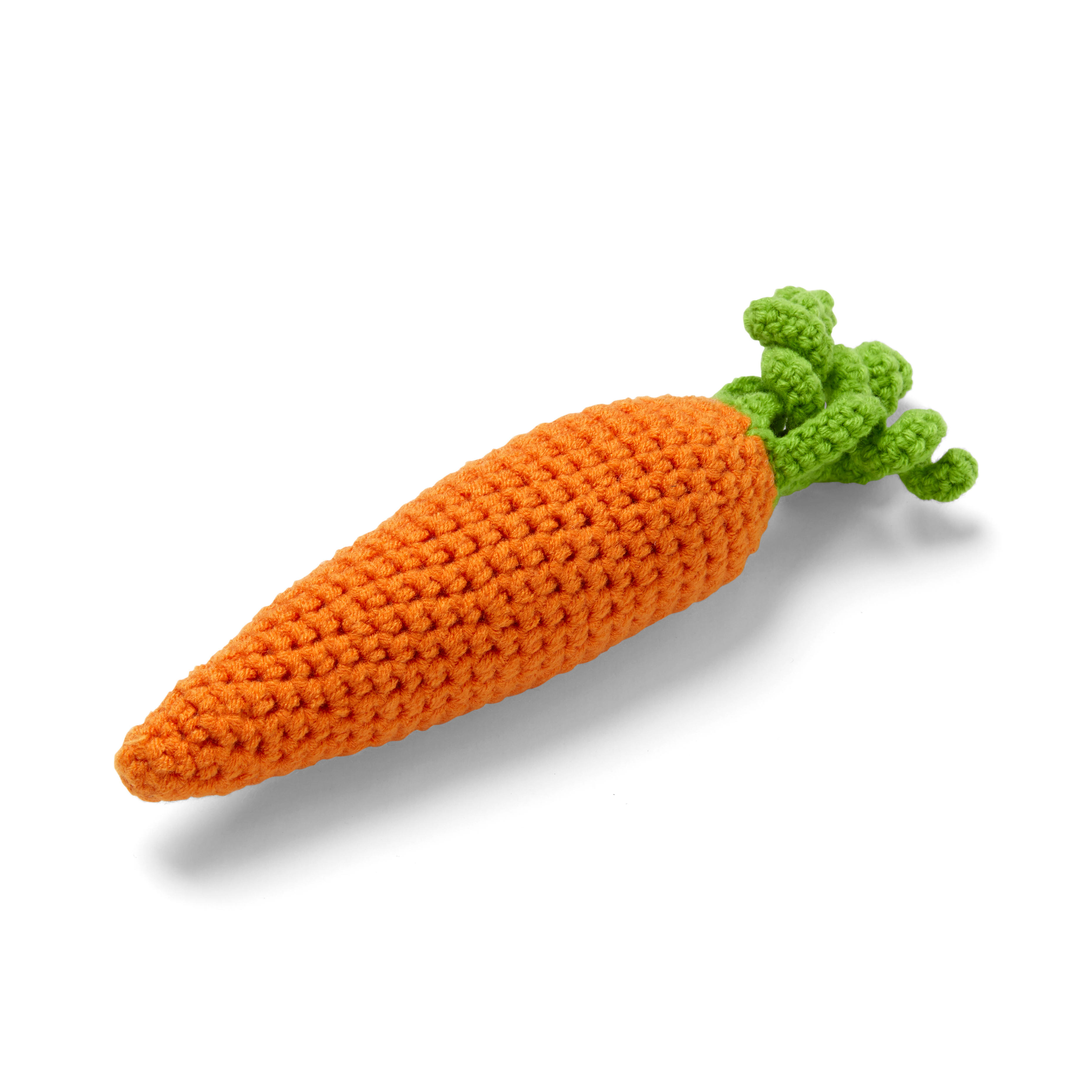 Leaps  Bounds Crochet Carrot Kitten Toy