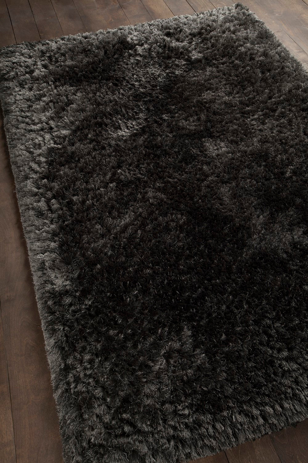 Giulia Charcoal Hand Woven Shag Rug