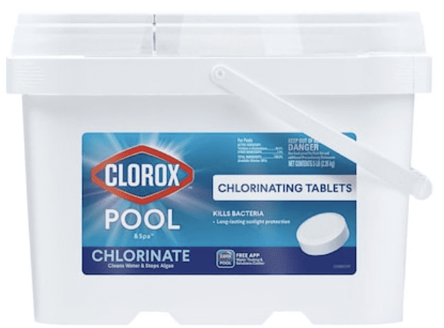 Clorox Pool&Spa Chlorinating Tablets- 25-lb Bucket 3-in Pool Chlorine Tabs