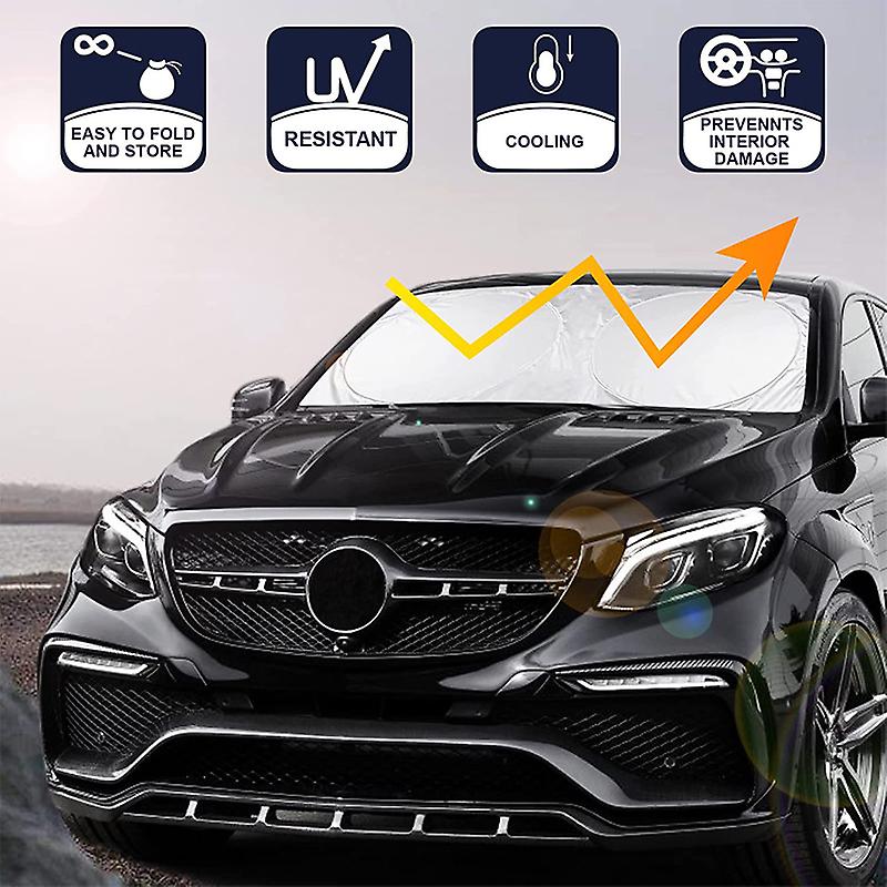 Born Pretty 150*70cm Car Sunshade Universal Car Sun Shade Windshield Protector Summer Folding Auto Uv Protection Curtain Styling Accessories