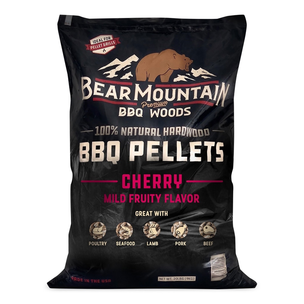 Bear Mountain BBQ  Natural Hardwood Cherry Smoker Pellets  20 lbs (4 Pack)