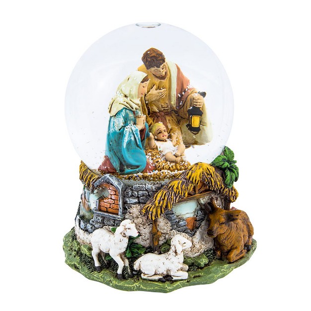 Kurt Adler Holy Family Musical Snow Globe