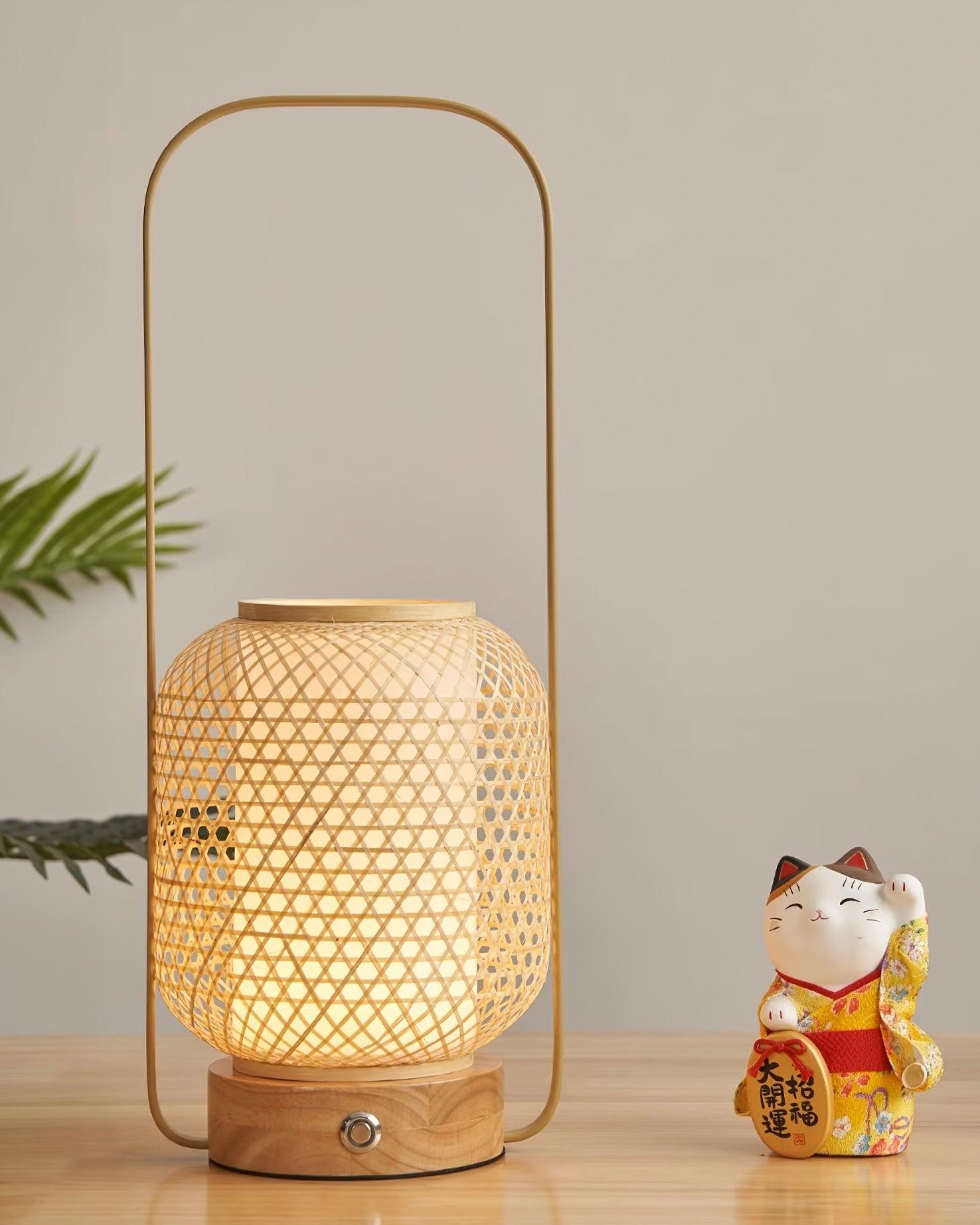 Bamboo Lantern Table Lamp