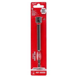 MW SHOCKWAVE Impact Duty 12 in. x 6 in. Alloy Steel Magnetic Nut Driver (1-Pack) 49-66-4587