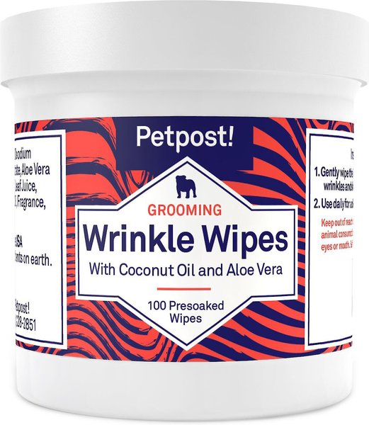 Petpost Bulldog Wrinkle Wipes