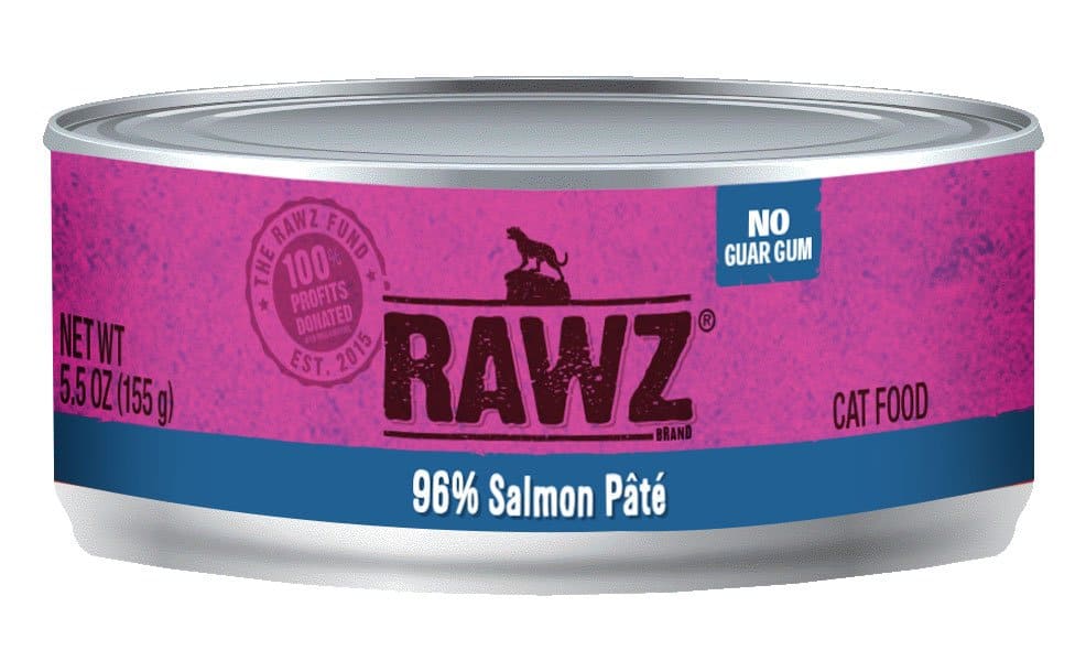 Rawz 96% Salmon Pate Grain Free Wet Cat Food