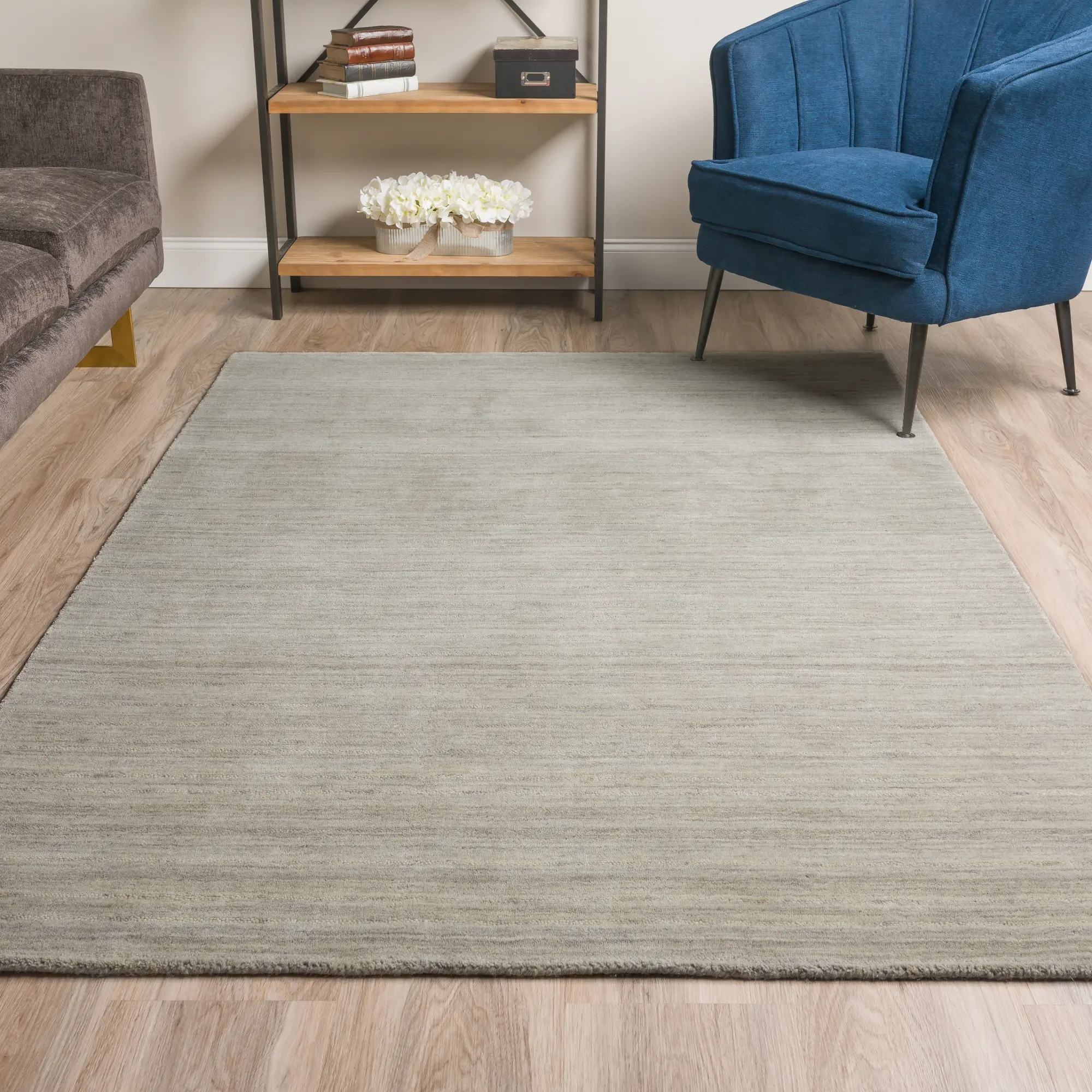 Rafia 5 x 8 Granite Gray Area Rug