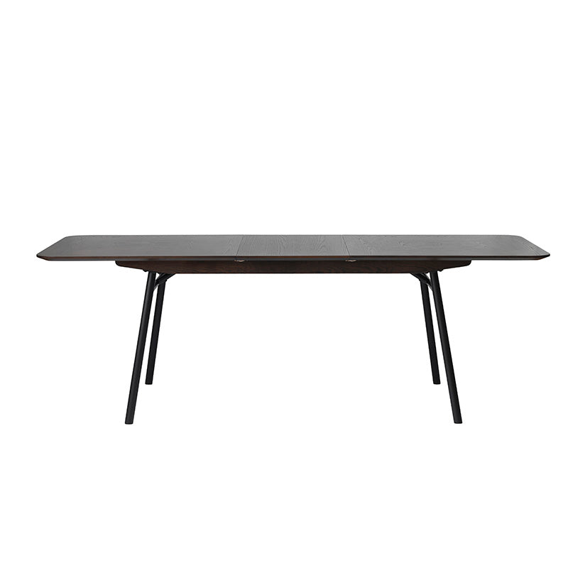 LATINA Extendable Dining Table 1.8-2.3M -  Dark Brown / Black