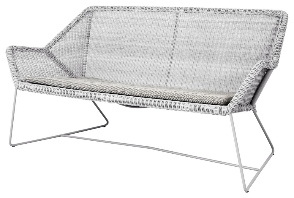 Cane line Breeze 2 seater sofa  5567LI   Tropical   Outdoor Loveseats   by Morning Design Group  Inc  Houzz