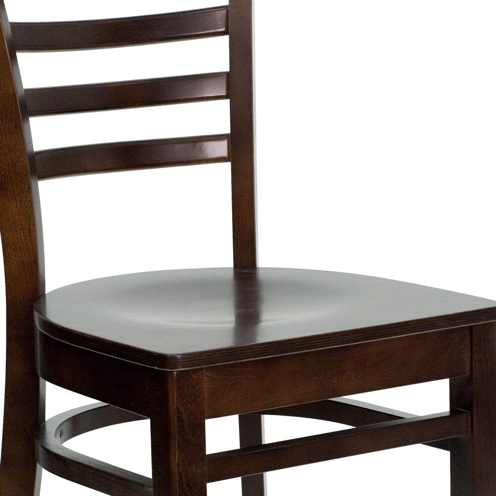 Ladder Back Wooden Restaurant Chair   17.25\