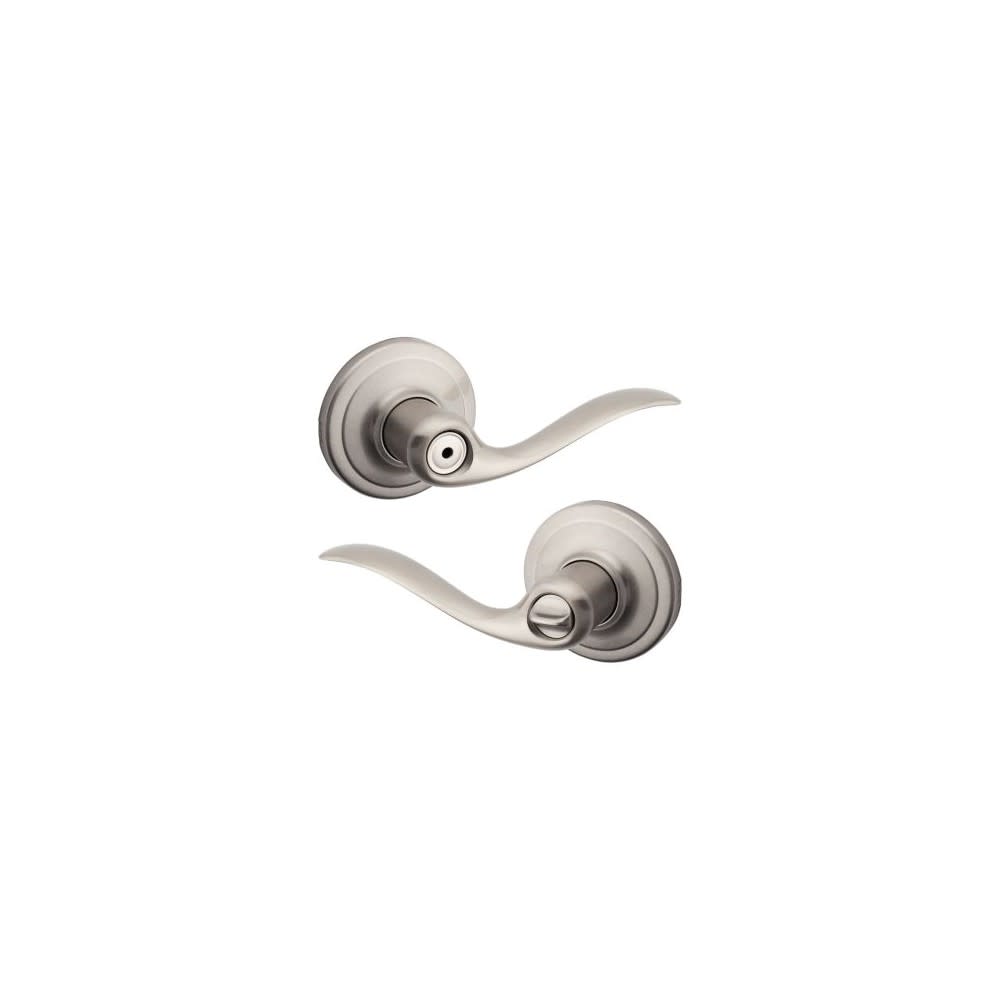 Satin Nickel Bed/Bath Tustin Privacy Door Lever ;